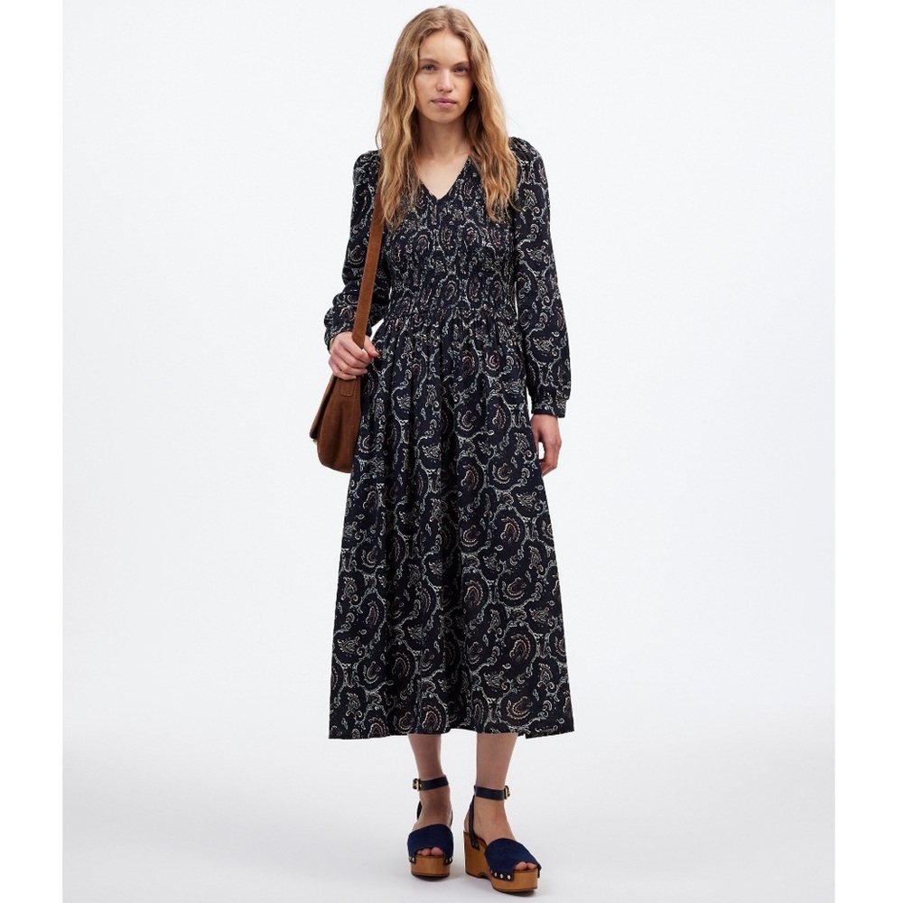 Madewell - V-Neck Midi Paisley Dress